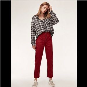 Aritzia Red Jeans